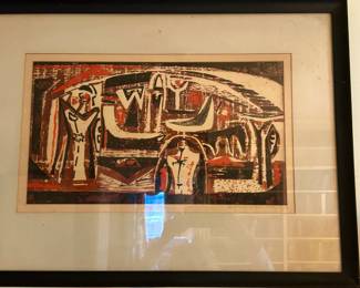 Worden Day Woodblock Print