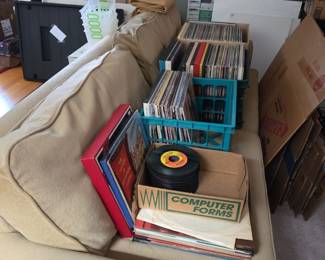 Assortment of vinyl records