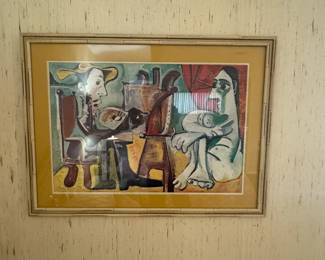 Pablo Picasso the artist and his model