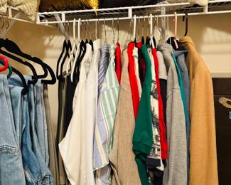Men's winter clothing for that one week in January.