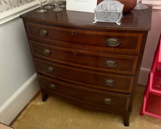 Mahogany silver chest