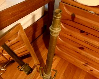 Vintage brass fire hose nozzle