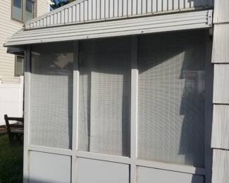 Enclosed porch; aluminum dormers