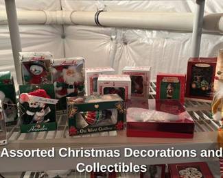 Assorted Christmas Decorations and Collectibles 
