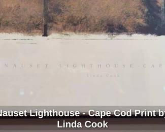 Nauset Lighthouse Cape Cod Print by Linda Cook 