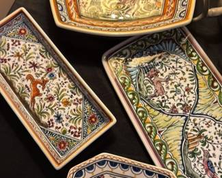 Portuguese Majolica Decorative Plates 