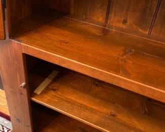 Pine Secretary Desk with Hutch 