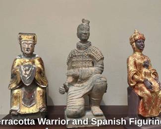Terracotta Warrior and Spanish Figurines 