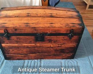 Antique Steamer Trunk 