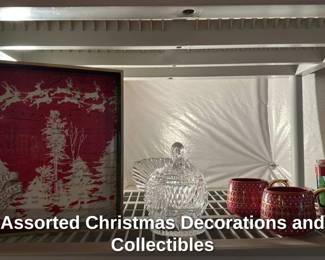 Assorted Christmas Decorations and Collectibles 