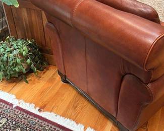 Brown Leather Club Chair 