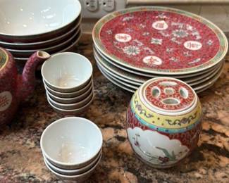 Chinese Porcelain Tea Set 