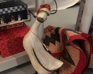 Collection of Christmas Figurines and Decorations