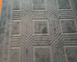 Mid-Century Modern Geometric Patterned Area Rug 