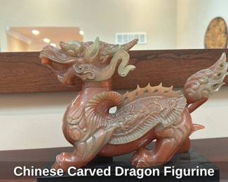 Chinese Carved Dragon Figurine 