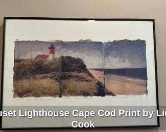 Nauset Lighthouse Cape Cod Print by Linda Cook 