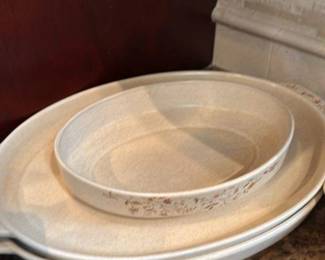 Vintage Floral Pattern Ceramic Pitcher and Mugs Set 