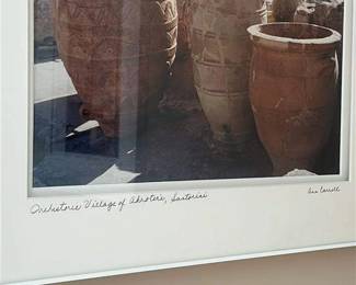 Photograph of Amphorae at Akrotiri, Santorini, Greece 