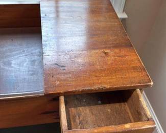 Antique Wooden Cabinet with Drawers 