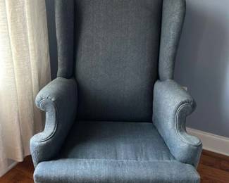 Wingback Armchair with Cabriole Legs 