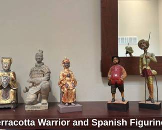 Terracotta Warrior and Spanish Figurines 