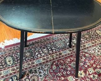 Antique Drop-Leaf Console Table 