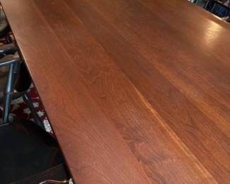 Cherry Wood Dining Table with Windsor Chairs 