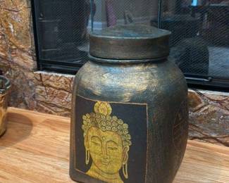 Vintage Buddha Jar 