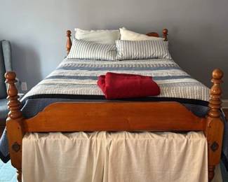 Vintage Wooden Bed Frame 