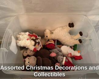 Assorted Christmas Decorations and Collectibles 