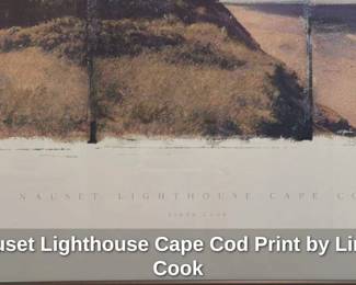 Nauset Lighthouse Cape Cod Print by Linda Cook 