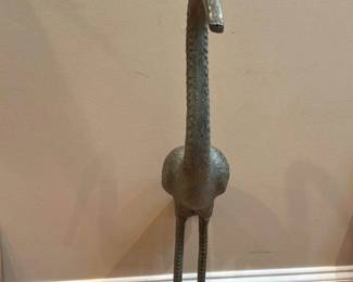 Bronze Crane Sculpture 