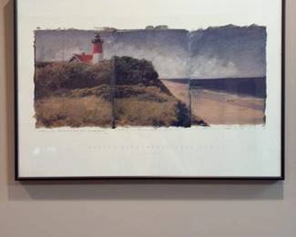 Nauset Lighthouse Cape Cod Print by Linda Cook 