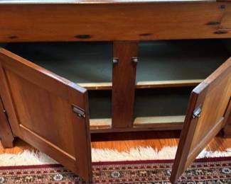 Antique Wooden Cabinet with Drawers 