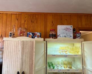Tons of old glassware.