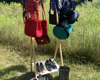 Womens items like purses and shoes 
