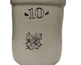 Western Stoneware 10 Gallon Crock Sauerkraut Pickle Salt Glaze