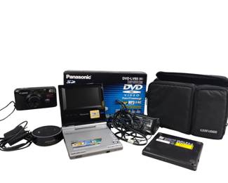Panasonic Personal DVD Player Canon 35mm Camera Power Bank External DVD Drive