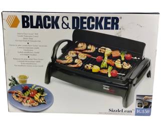 New in Box Black & Decker SizzleLean Griddle Grill