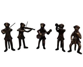 Bronze Brass Heavy Metal Monkey Band Orchestra 5 Pc GATCO