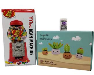 Beginners Children Teens Adults Crochet Kit & Jelly Belly Machine