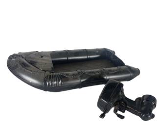 GI Joe Army Ranger Seal Rubber Craft Zodiac with Motor