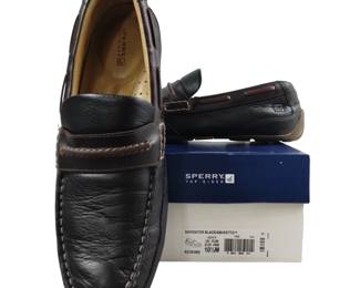 Mens US10.5 Leather SPERRY Navigator Loafers Shoes Original Box
