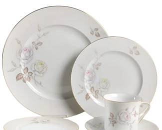 Two 20 Pc Haviland China Dish Sets Sweetheart Rose-New Bavaria Germany