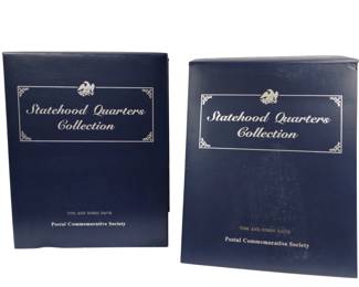 Statehood Quarters Collection 100 Coins Vol 1 & 2 I II Postal Commemorative Society