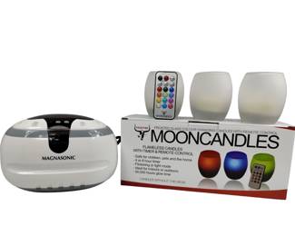 Magnasonic Jewelry Cleaner + Color Changing Flameless Candles