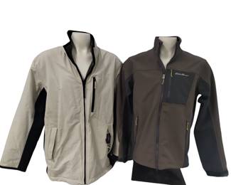 Mens Large Fall Winter Jacket Coats Cremieux Eddie Bauer Microfiber