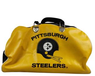Vintage Pittsburgh Steelers NFL Football Duffle Bag 1970s