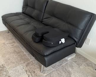 Futon Leather Couch