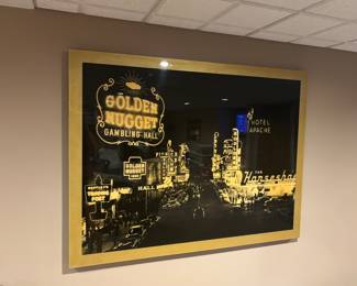 Golden nugget Las Vegas wall hanging 
